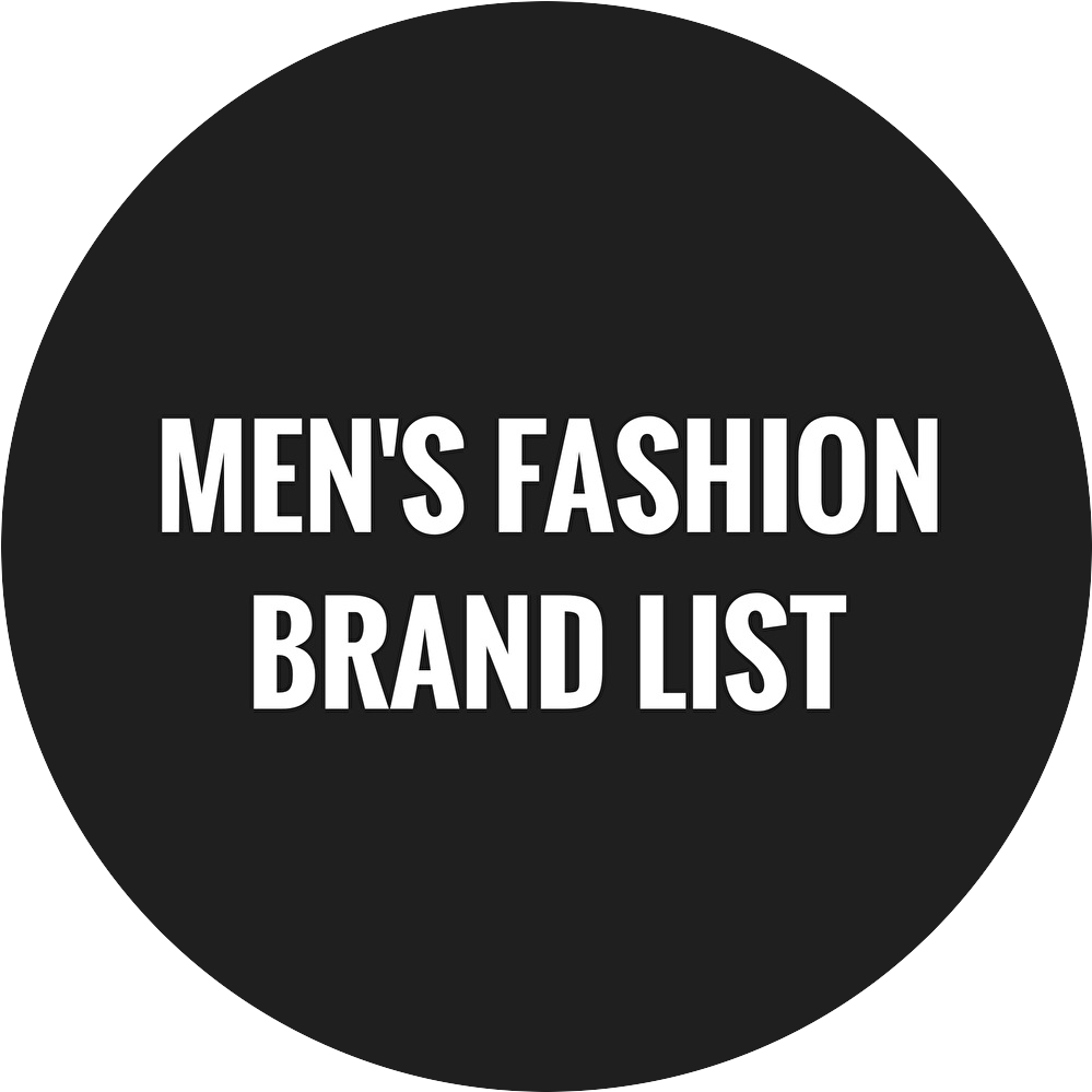 MEN'S FASHION BRAND LIST